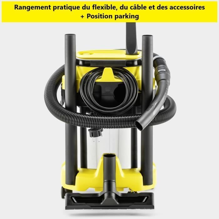 KARCHER WD 3 S V-19/4/20 Wet and Dry Vacuum Cleaner - 19L Stainless Steel Tank - 1000W (Blower Function)