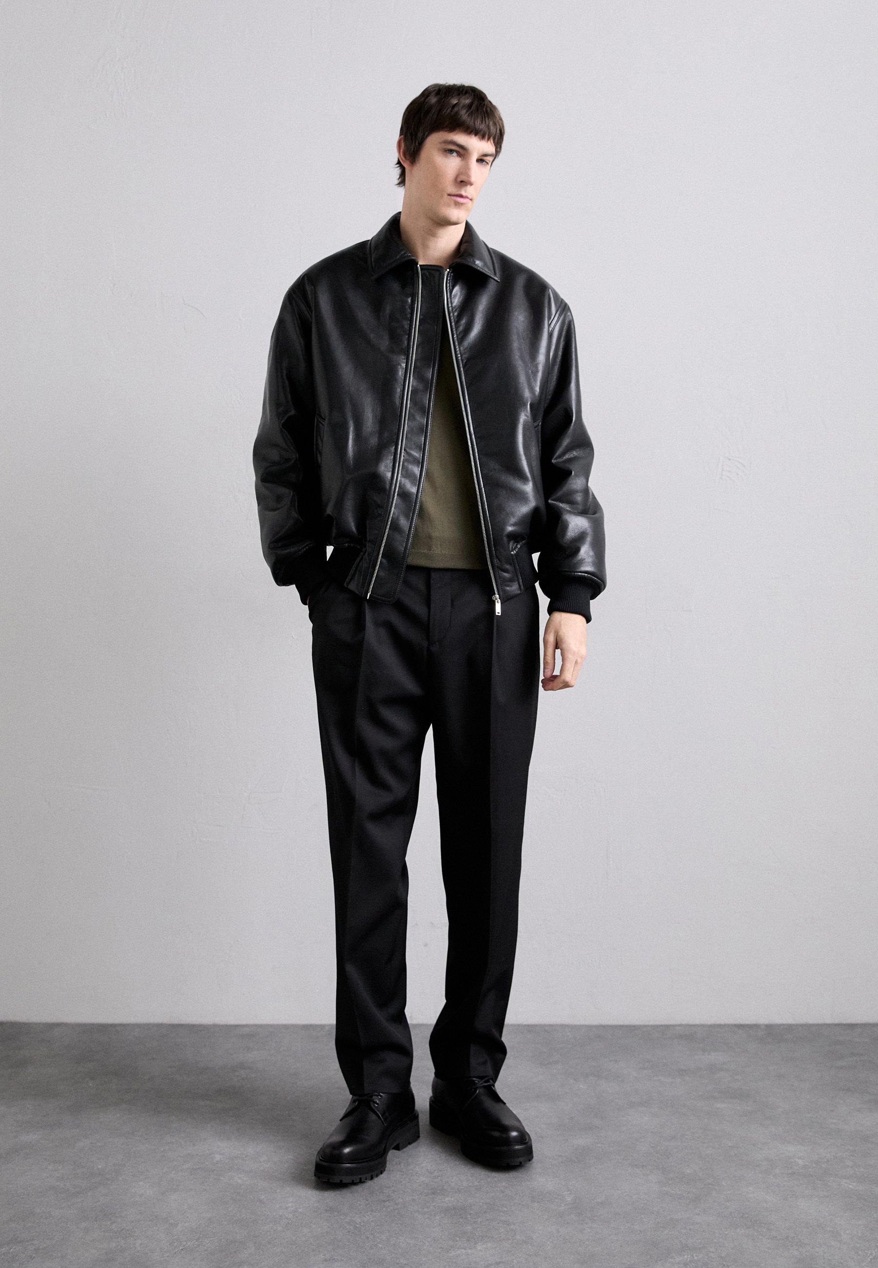 Nanushka TIMUR JACKETS - Bomberjack - zwart/crème