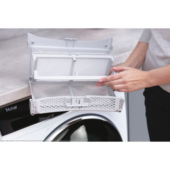 Asciugatrice a pompa di calore HAIER HD100-A2939-FR Serie I-Pro 3 - 10 kg - Bianca