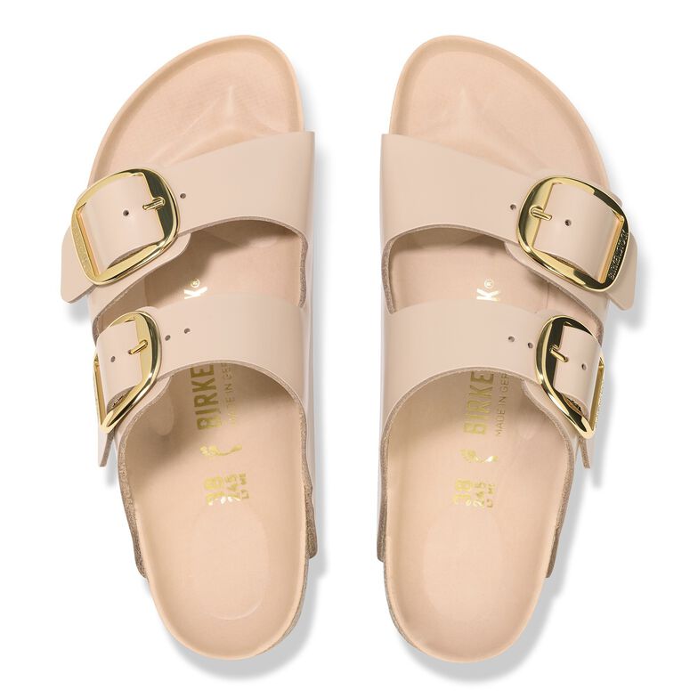 Arizona Big Buckle Pelle naturale vernice - High-Shine New Beige High-Shine New Beige