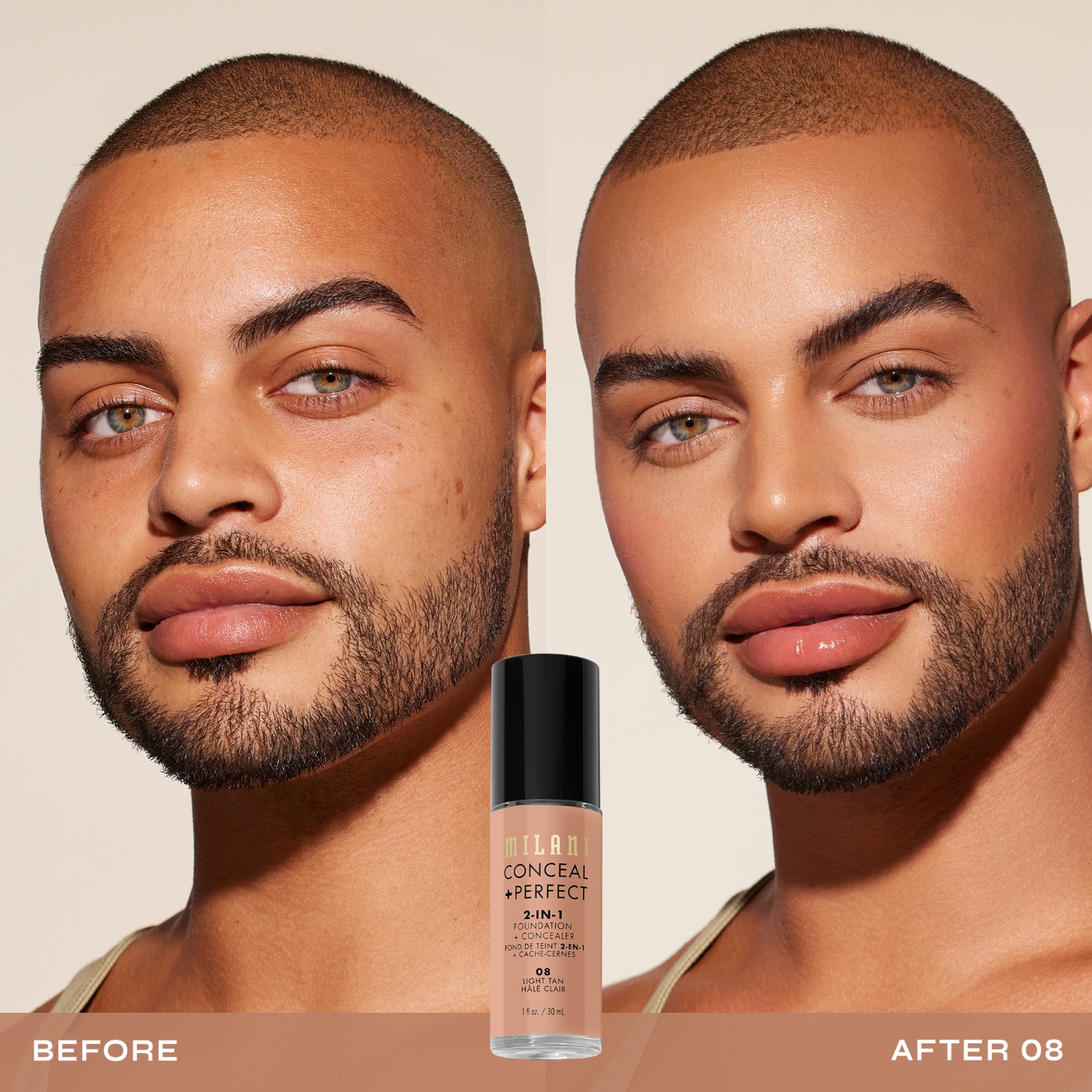 Base de maquillaje Milani 2 en 1 con corrector + - 30 ml