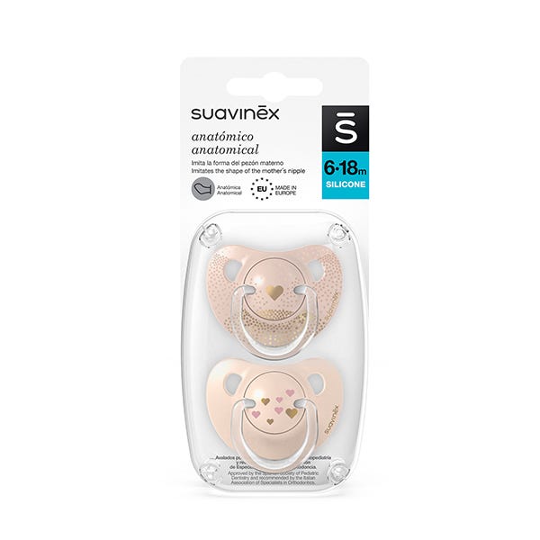 Suzetă anatomică din silicon | 2 bucăți