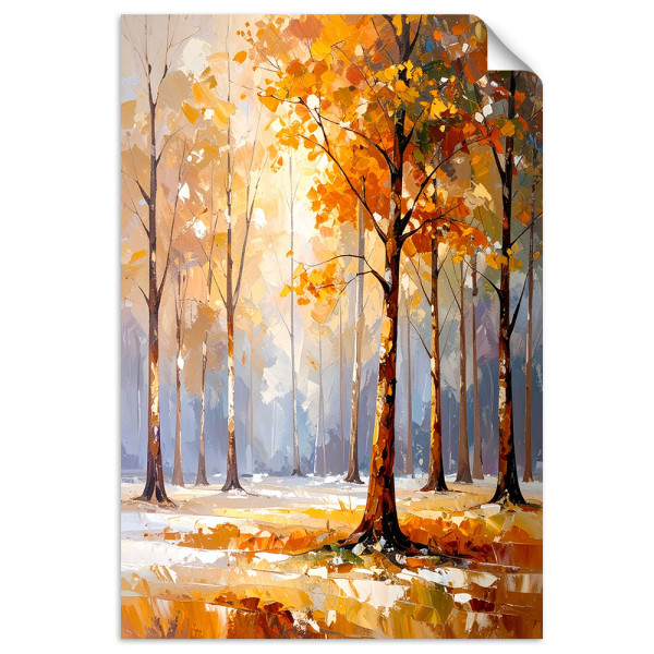 Naklejka na ścianę Feeby Krajobraz Drzewa Las Natura 20x30