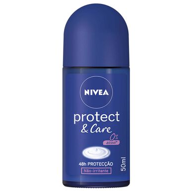 Nivea Protect & Care 48h Protection 0% Alcohol Roll-On Deodorantti Tehokas Suoja 50 ml