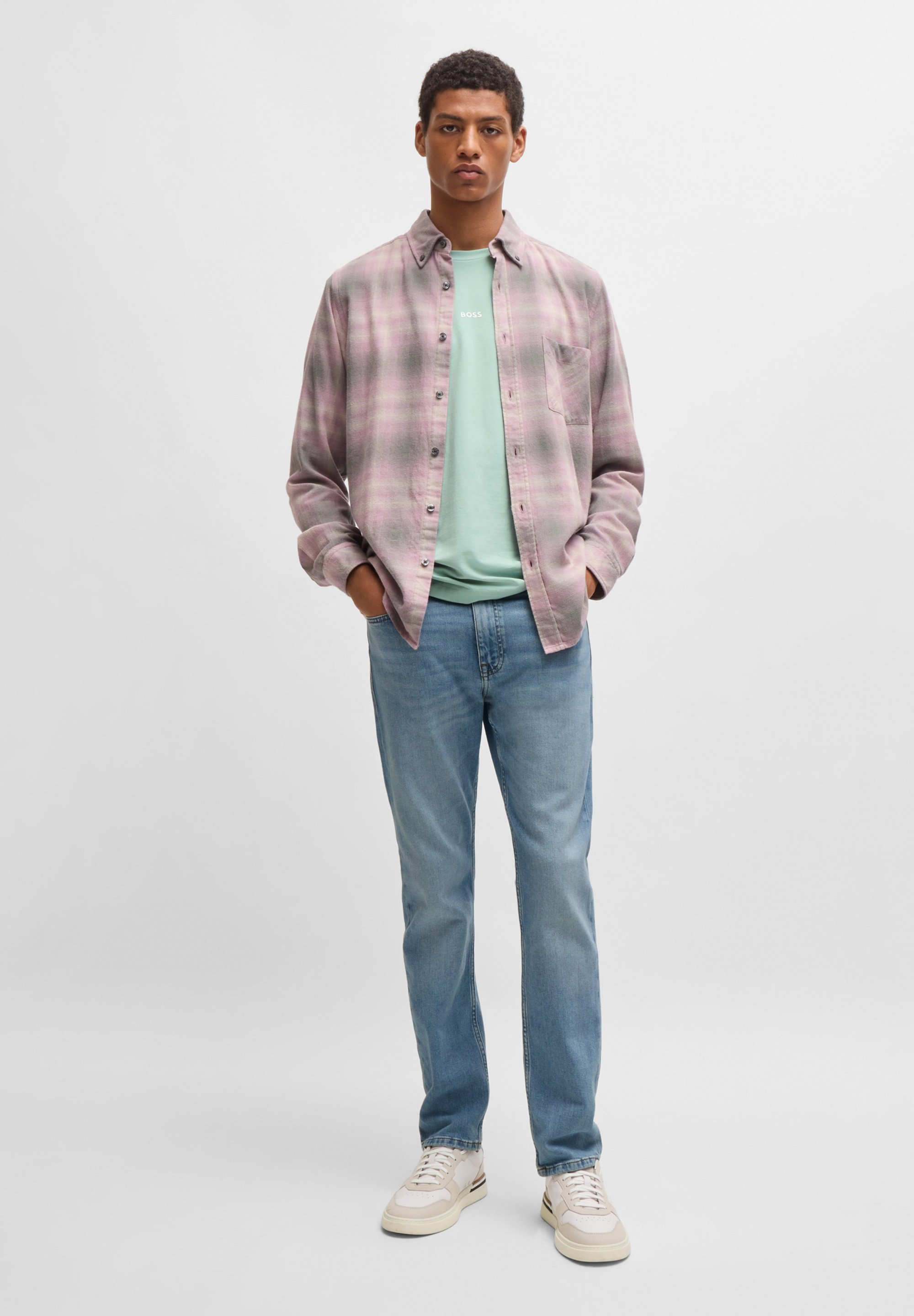 BOSS DELAWARE - Džíny Slim Fit - black