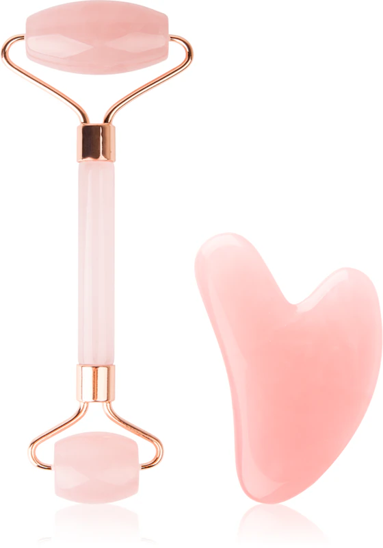 Brushworks Resin Rose Roller & Gua Sha Hautpflege-Set