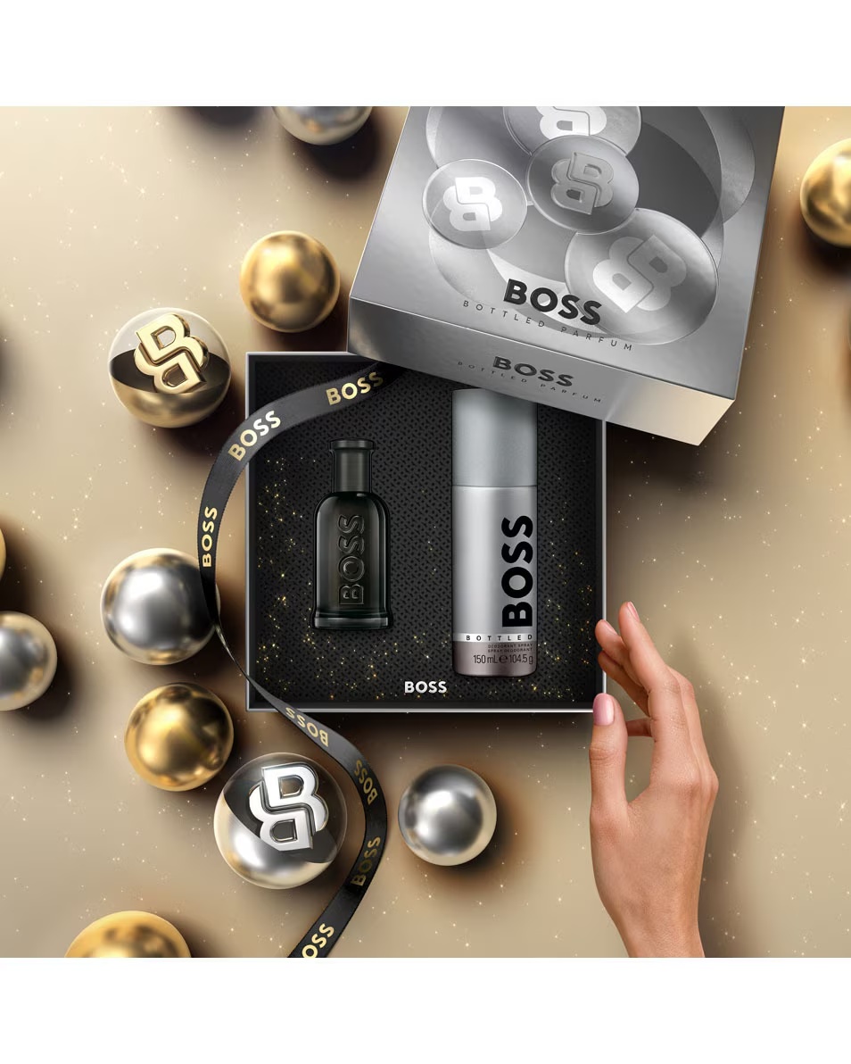 Set cadou parfum HUGO BOSS pentru el, în sticlă