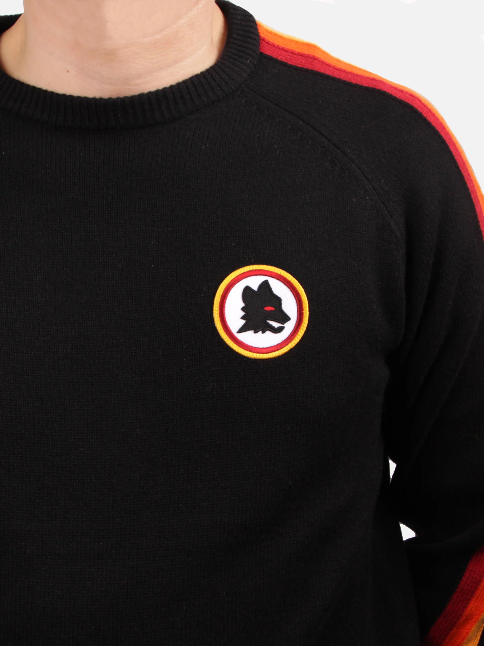Maglione da uomo girocollo con patch Roma | EDIZIONE SPECIALE AS ROMA