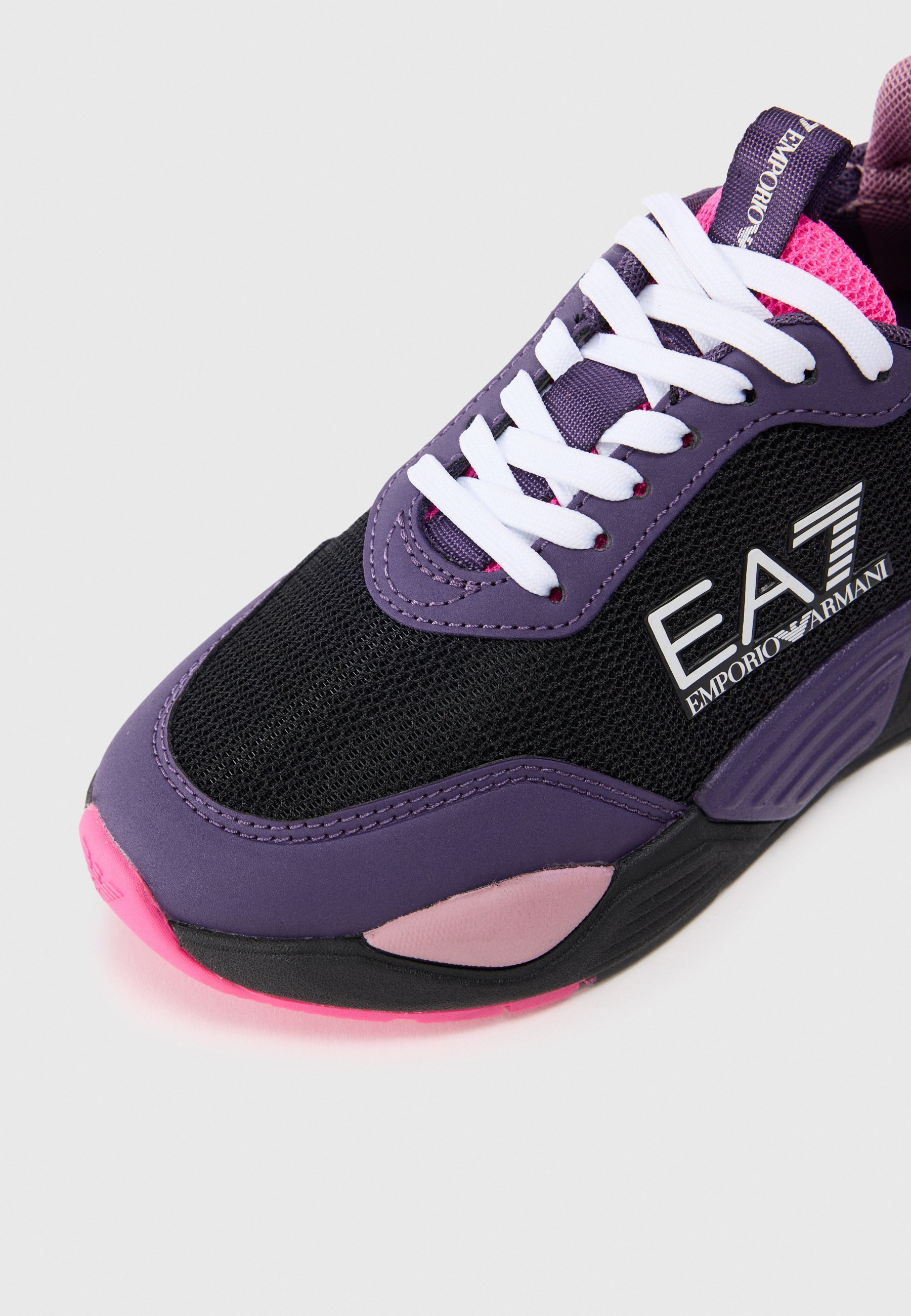 EA7 Emporio Armani UNISEX - Sneakers - zwart/druif/oude orchidee/roze gloed