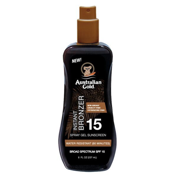 Australian Gold Instant Bronzer SPF15 Zonnebrand sprej gel<br>237ml