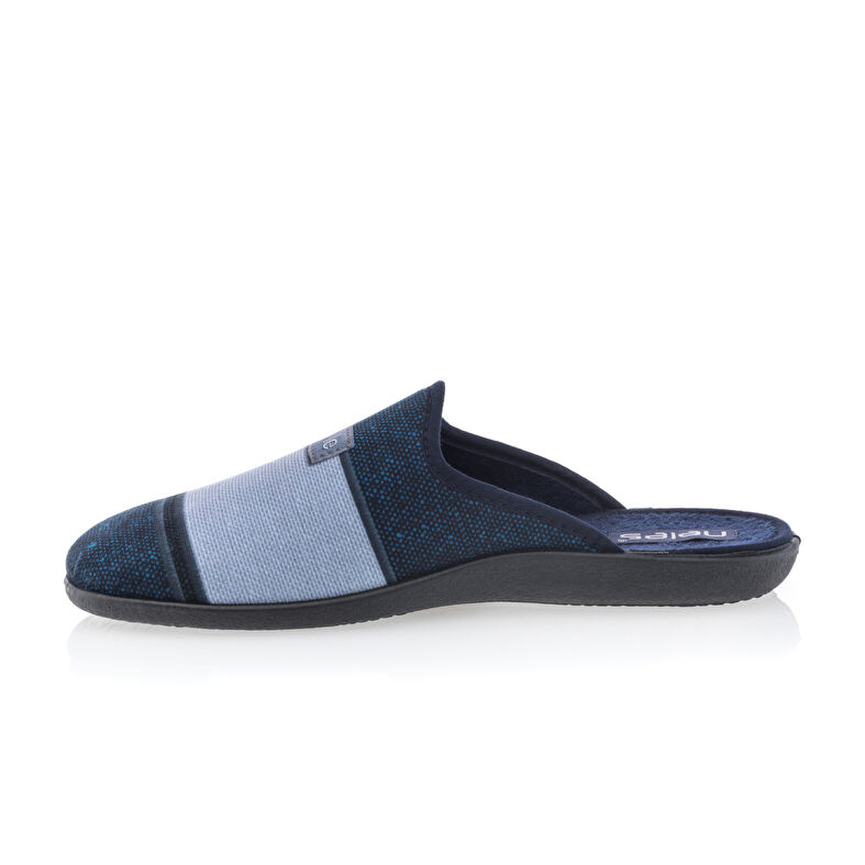 Blaue Herrenpantoffeln
