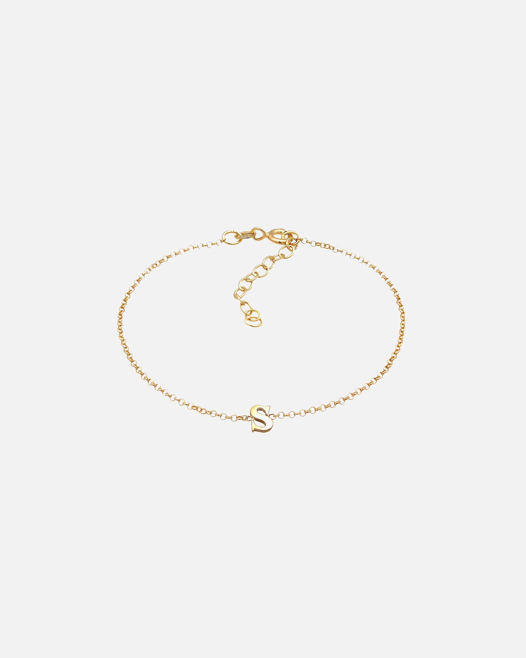 Elli Femmes pendentif lettre S basique en argent sterling 925