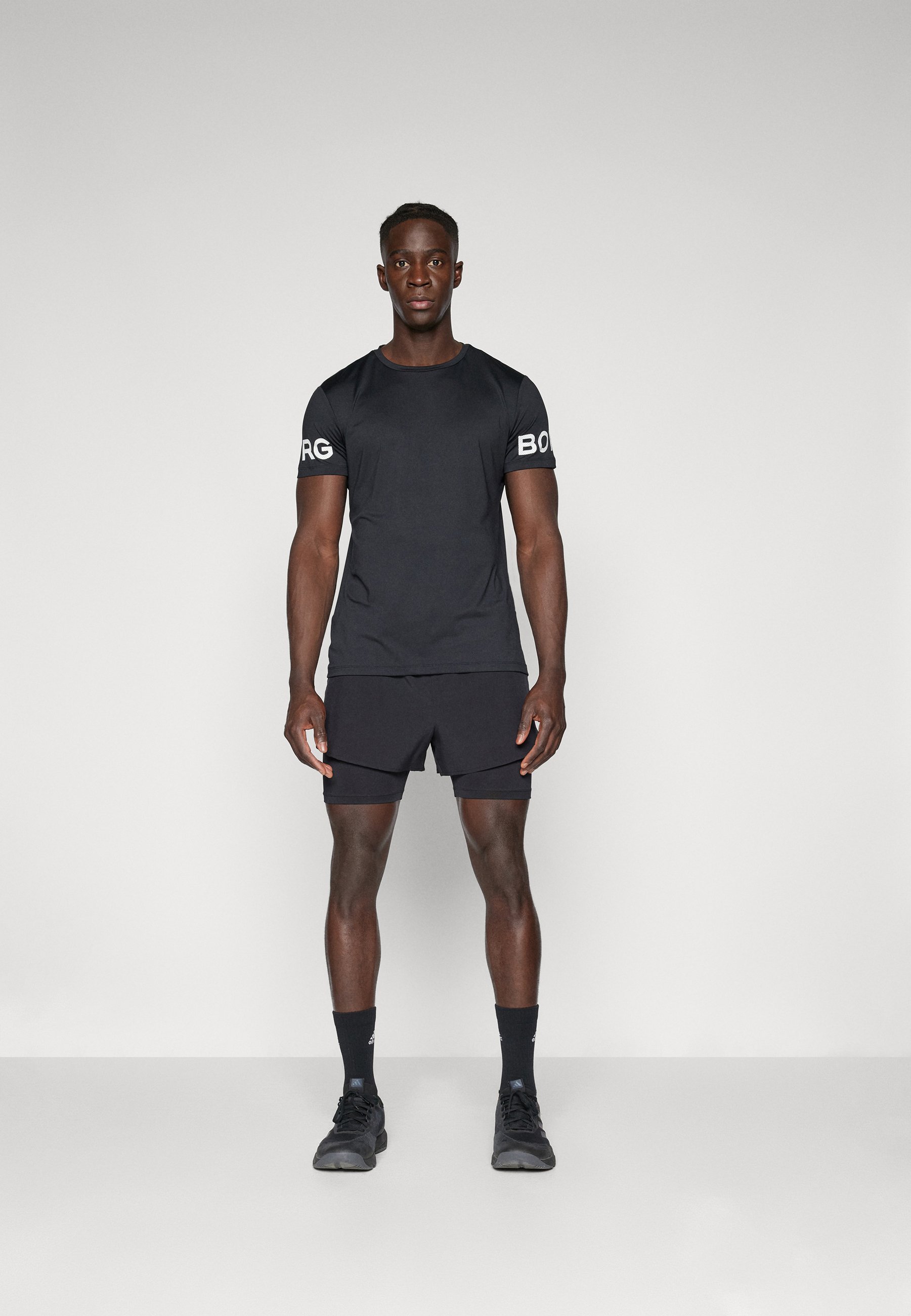 Björn Borg print T-shirt - zwarte schoonheid