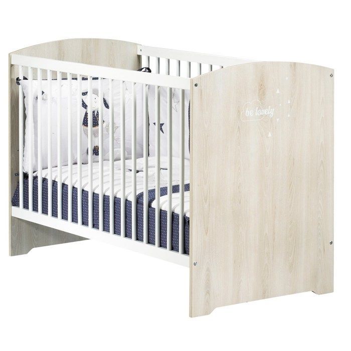 Babybett mit Gitterstäben – 120 x 60 cm – Babyprice Smile – Buche
