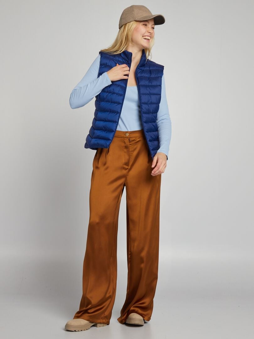 Mouwloos donsjack - BLAUW