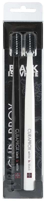 Escovas de dentes ultra macias Curaprox 540 Black is White