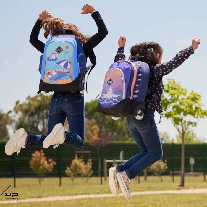 Wheeled backpack - BODYPACK - Leisure - Recycled fabric - Primary - Blue