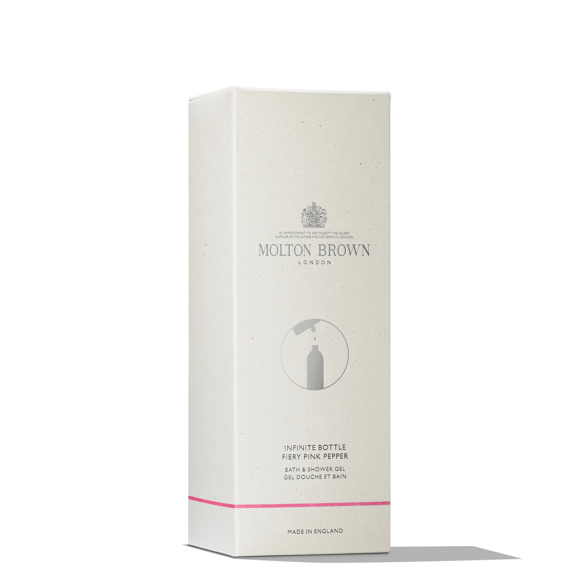 Fiery Pink Pepper fürdő- és tusfürdő Infinite üvegben 400 ml - Molton Brown