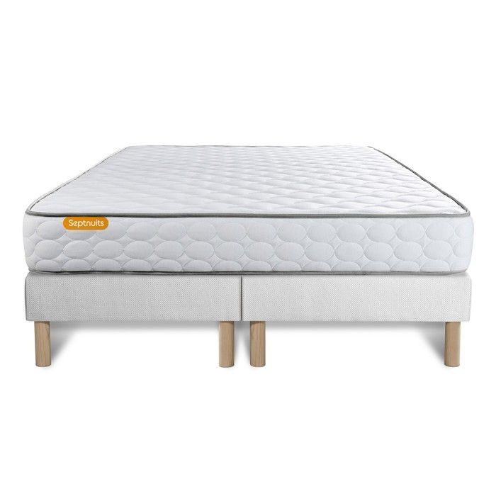 Ensemble matelas Mémoire de forme 160x200 + double sommier 80x200 Memo
