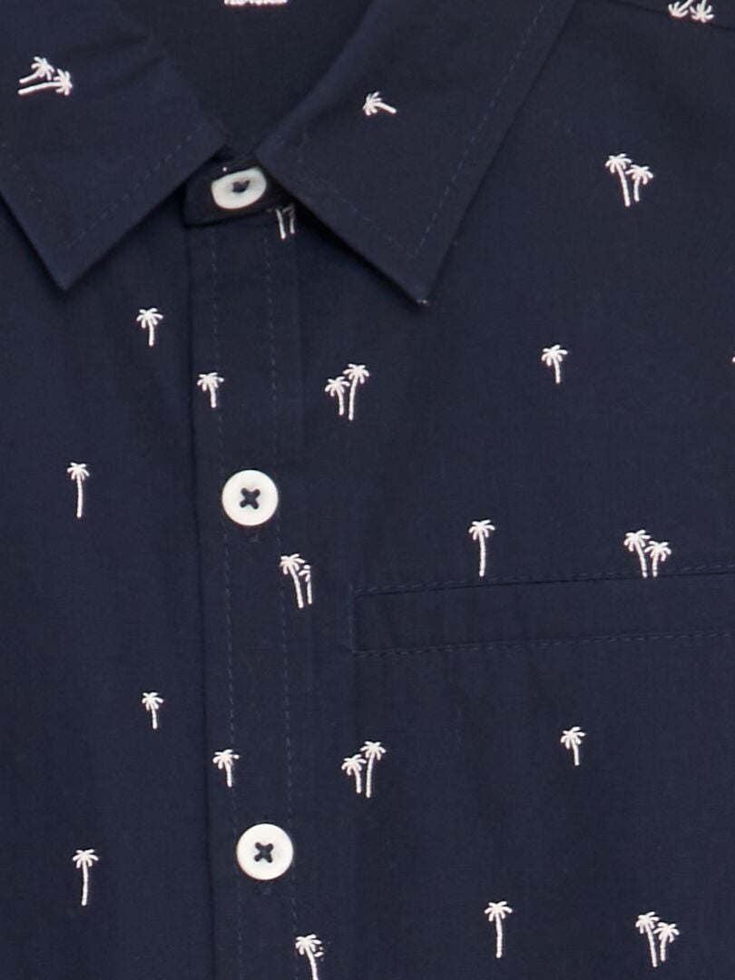 Camisa de manga curta - AZUL