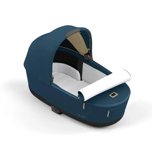 Cybex Priam V4 kinderwagenset bergblauw, frame chroomzwart