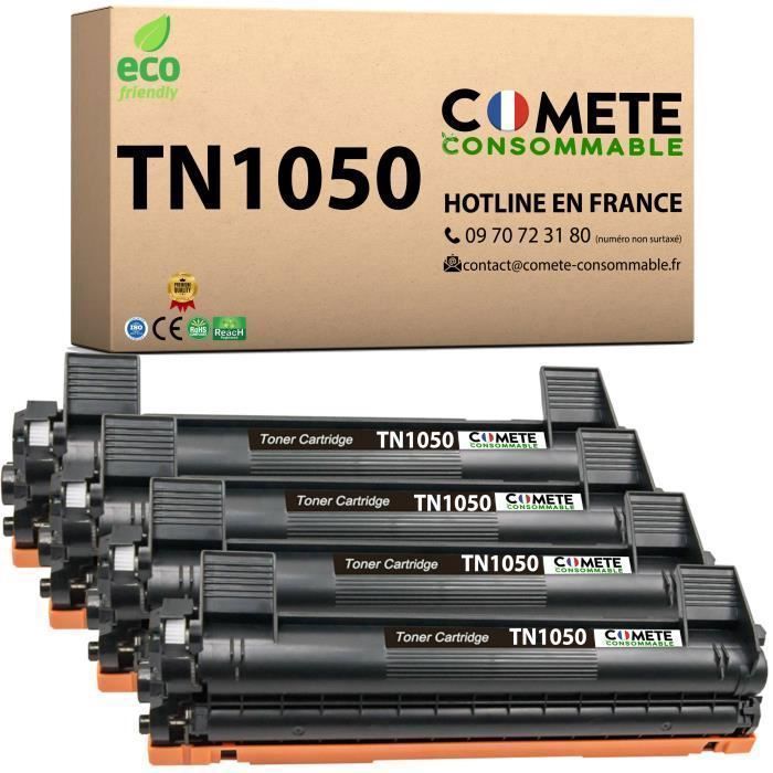 TN1050 - 4 compatibele Brother TN1050 toners - COMETE verbruiksartikelen