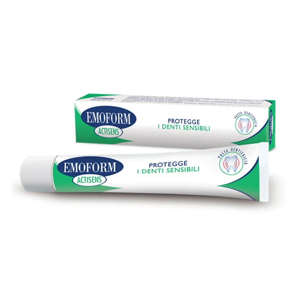 EMOFORM O creme dental Emoform Actisens 75 ml protege os dentes sensíveis.