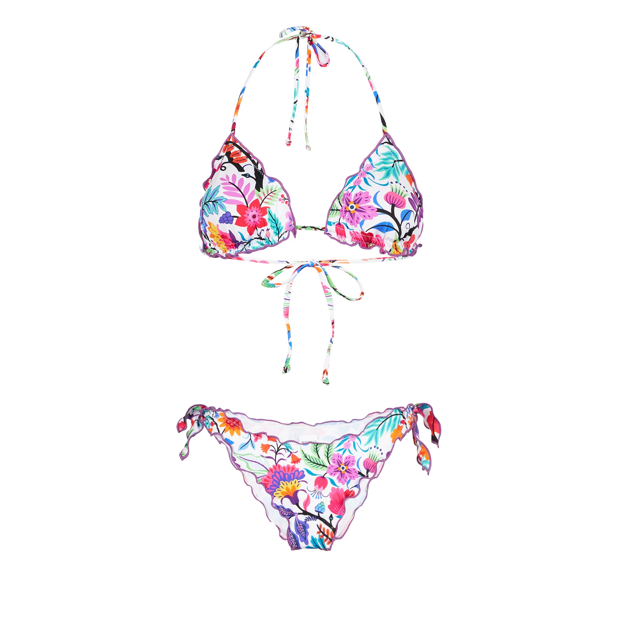 Triangel-Top für Damen mit Blumenmuster