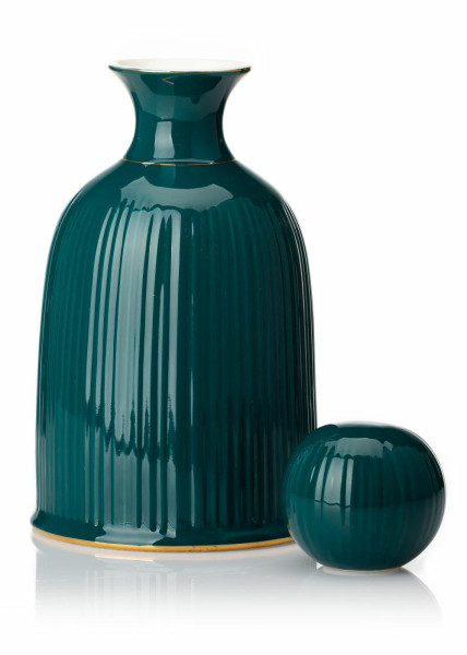 Karafka do napojów Kendi Green Gold na prezent ceramiczna