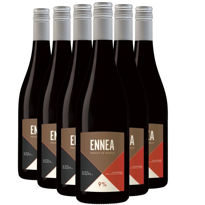 Tutiac Atlantique Ennea 9% 2023 - Rode wijn uit het zuidwesten (6x75cl)