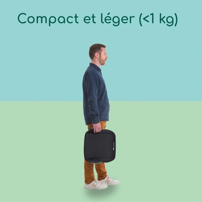 Seggiolino auto rialzato BEBECONFORT Manga i-Safe, Gruppo 3, con cintura di sicurezza, da 6 a 10-12 anni (36 kg), colore nero fumé.