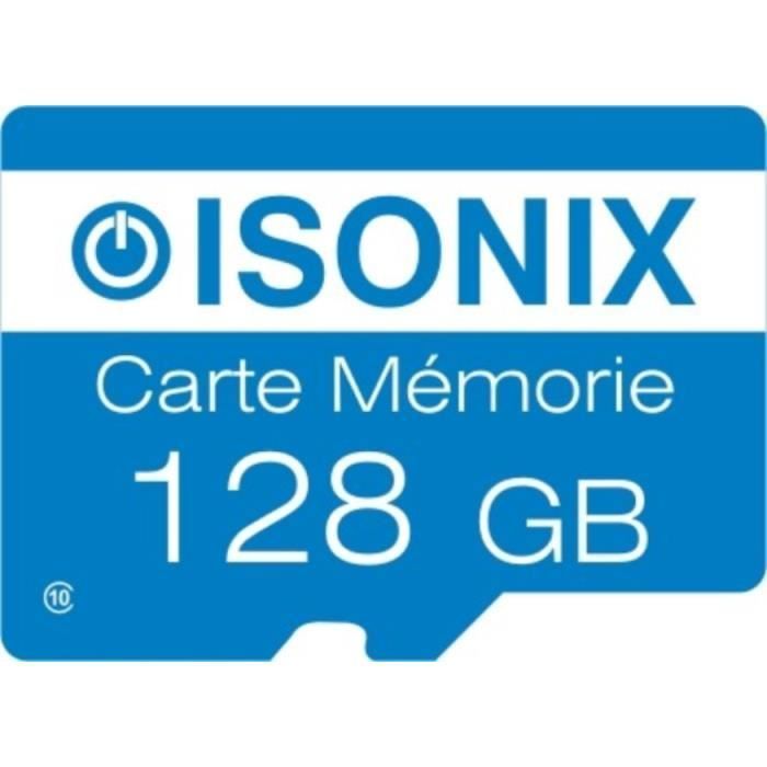 Scheda di memoria - ISONIX - Micro SDXC 128GB - Classe 10 - UHS-I - Blu
