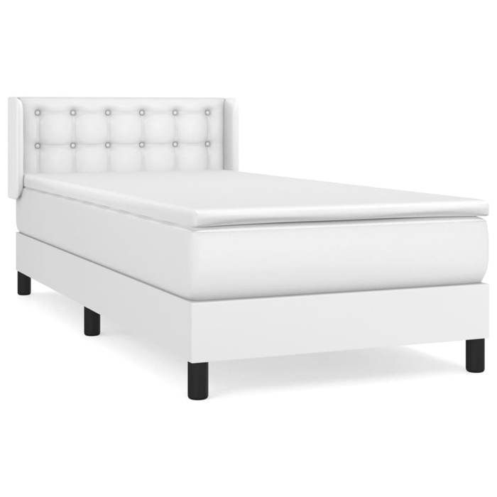 Base letto a doghe con materasso - Maison Exclusive - 90x200 cm - Ecopelle - Massimo relax