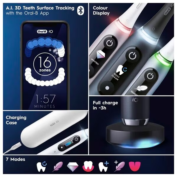 Oral-B električna četkica za zube iO9 Black Onyx crna
