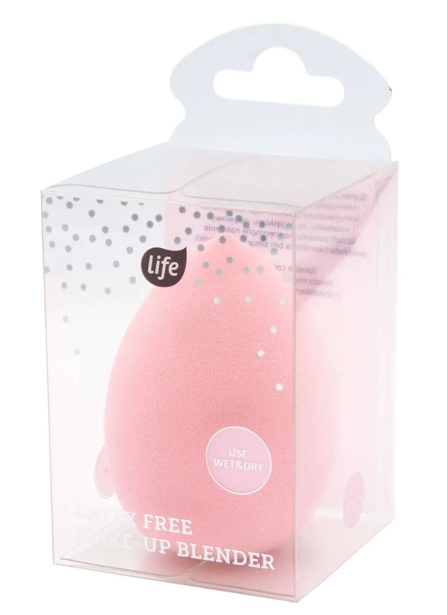 Life Gąbka do makijażu Non-Latex Pudrowy Róż Soft