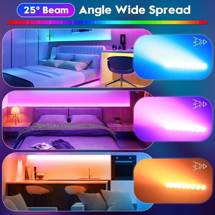 UKing 9 LED RGBW Testa mobile 4 in 1 con effetti dinamici, luce da palco per DJ con telecomando per piccoli spazi e discoteche (4 pezzi)