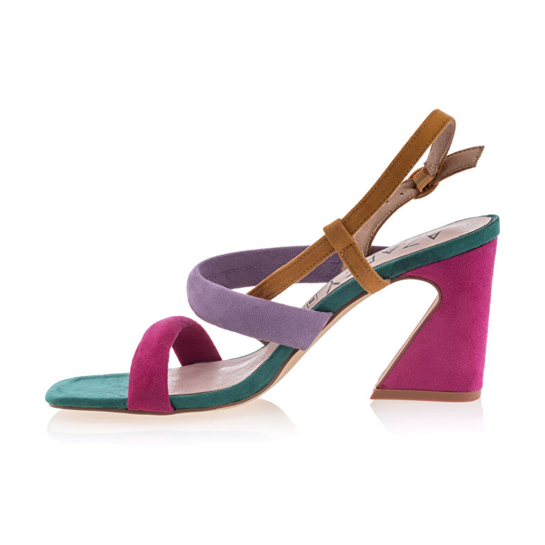 Sandalias multicolor para mujer / Zapatos de punta abierta