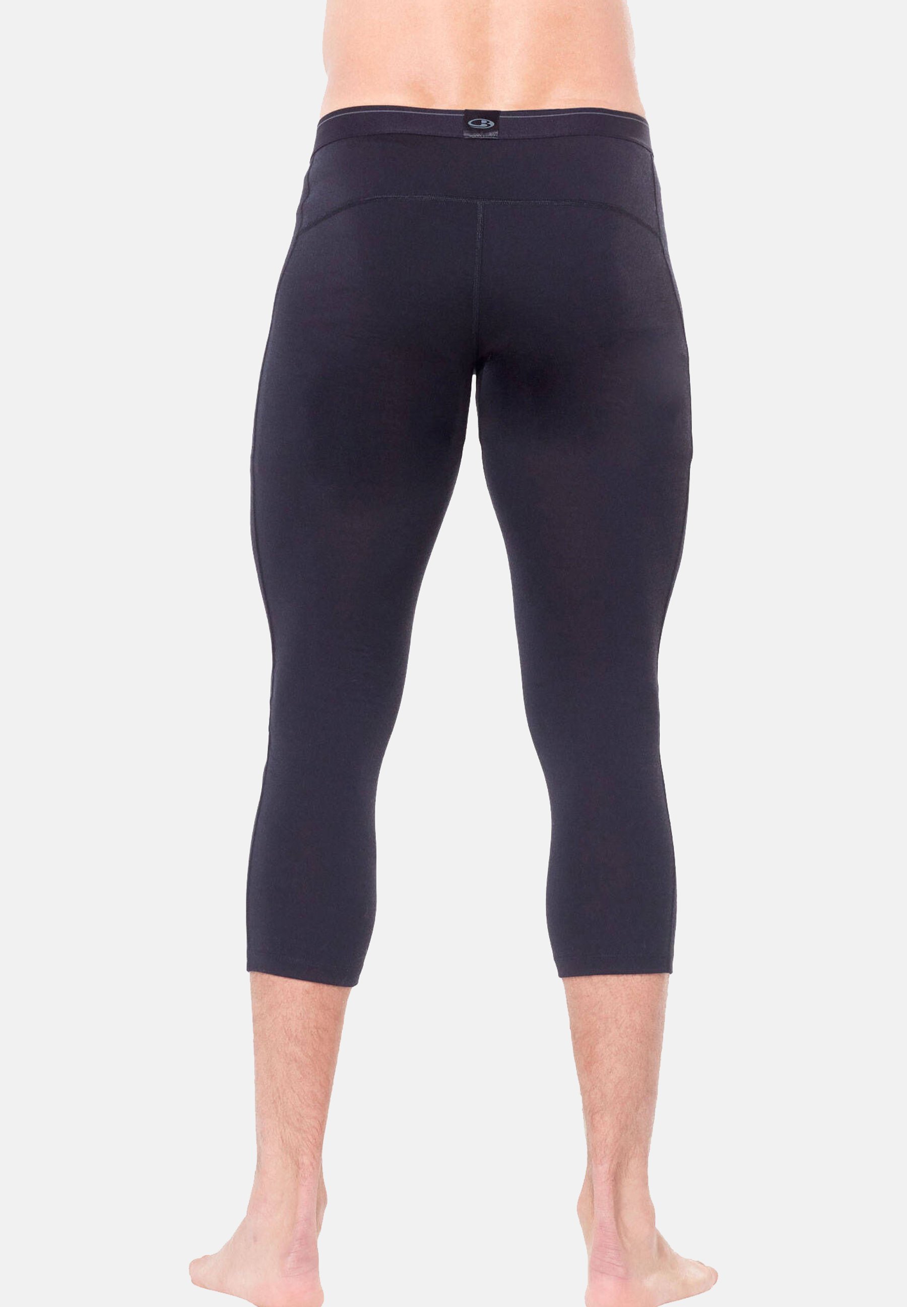 Pantaloni sportivi Icebreaker MERINO 200 MID WEIGHT OASIS 3/4 - 3/4 - NERI