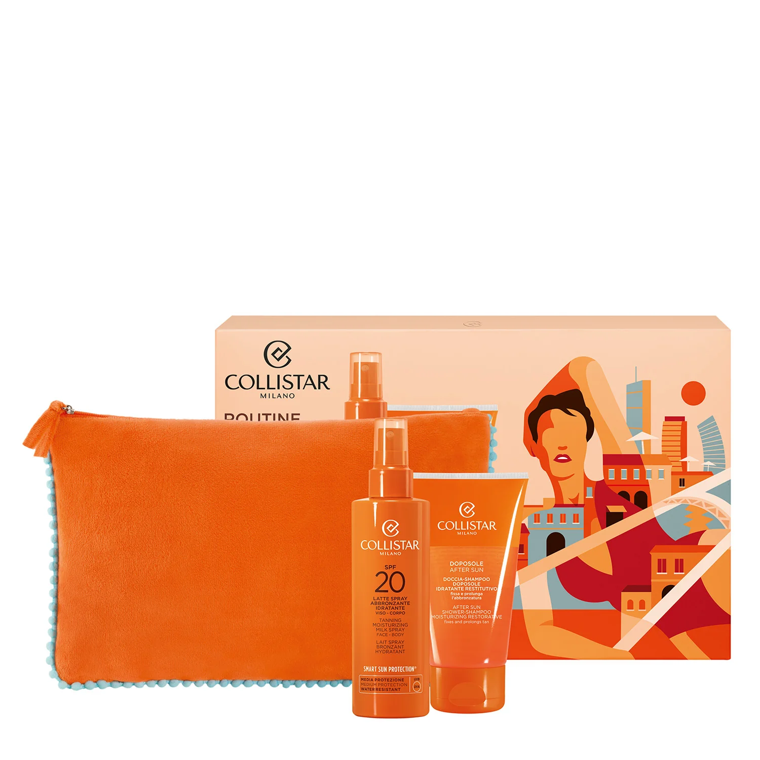Abbronzatura Cofanetto Latte Spray Abbronzante Idratante SPF20 - Cofanetto Solare, Coffret Solare