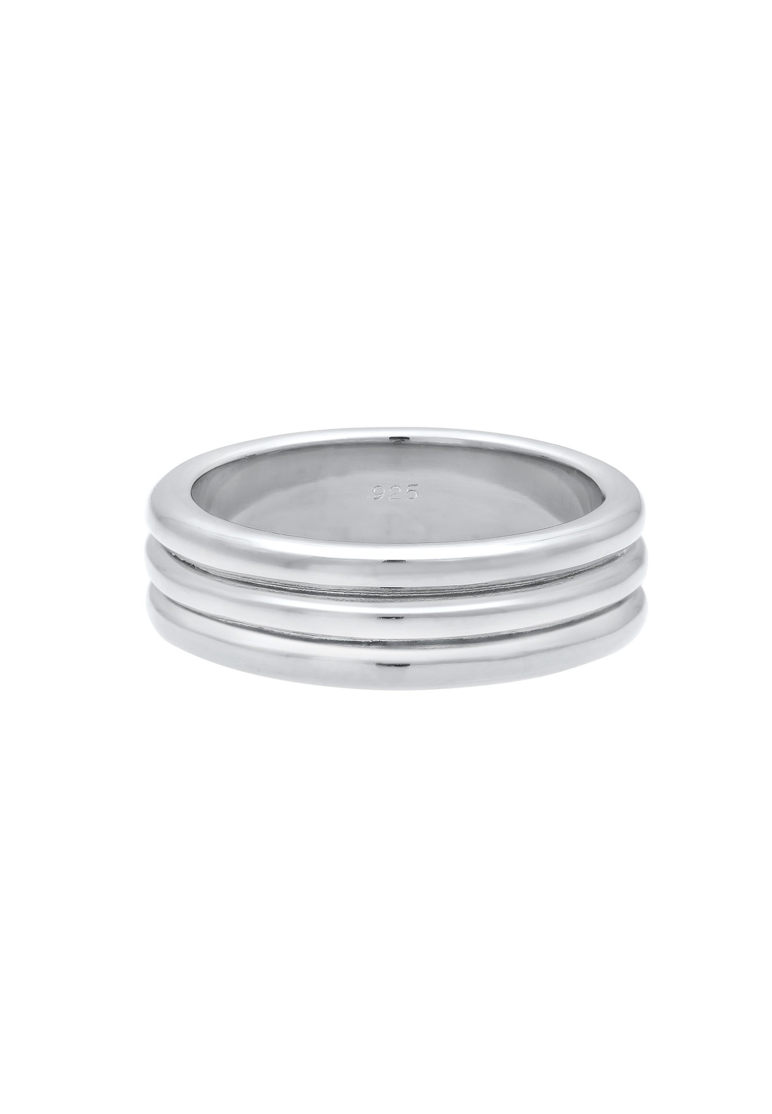 Elli PREMIUM Anneau Couple Minimal Bague Femme - (925/1000) Argent