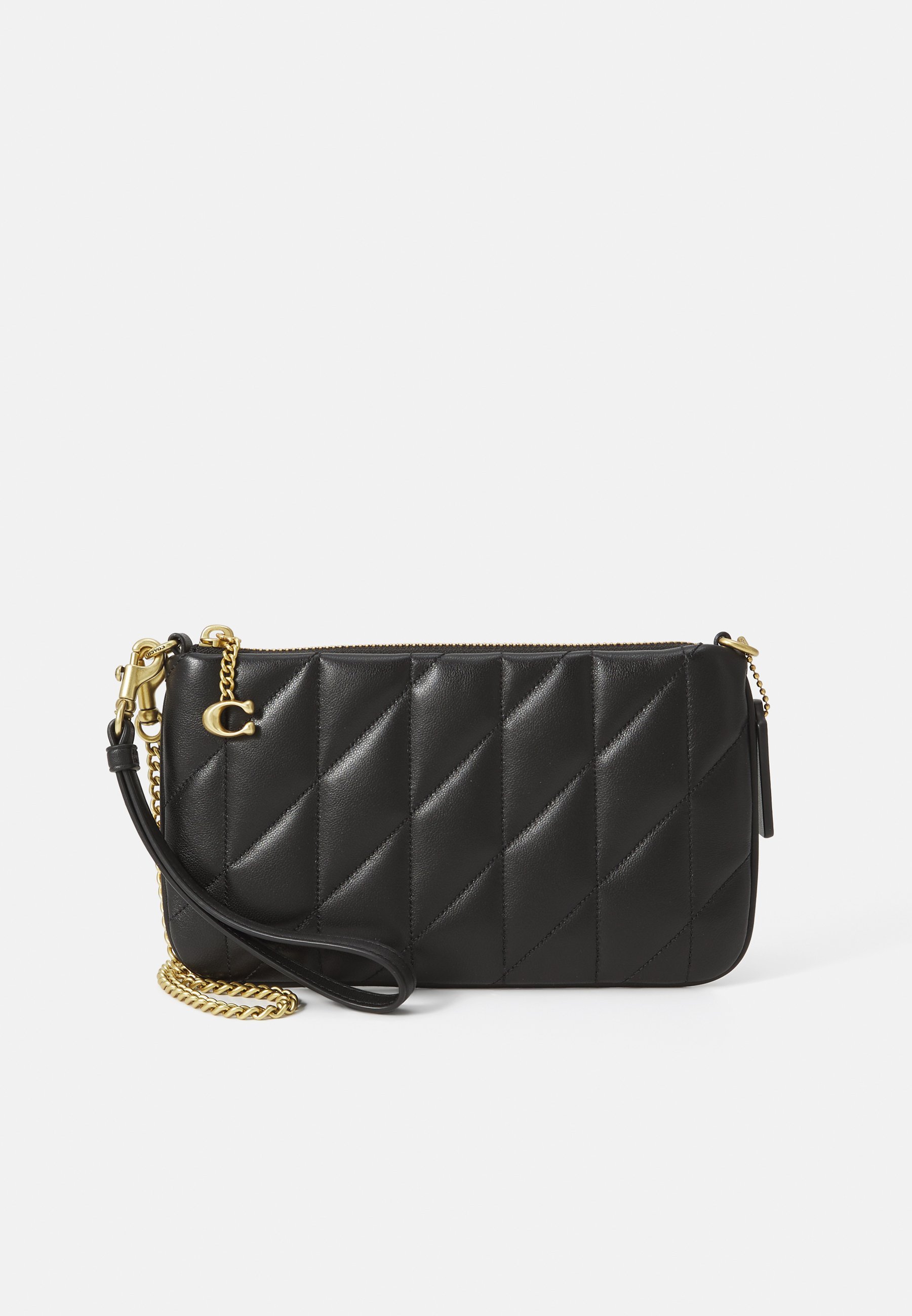 COACH Clutch mit Kissensteppung - schwarz