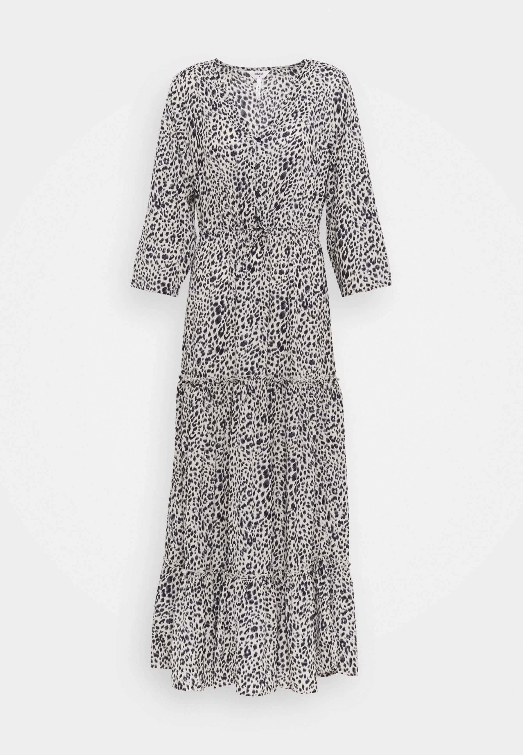 Lange maxi-jurk van Object - donkerblauw