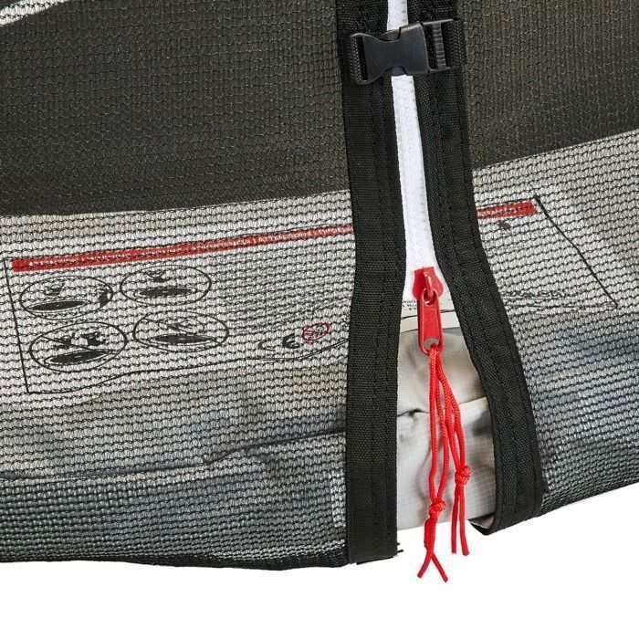 Trampoline KANGUI - RALLI Ø 244‑250 cm – Enfant – Filet de sécurité – Certification CE & NF EN 71-14