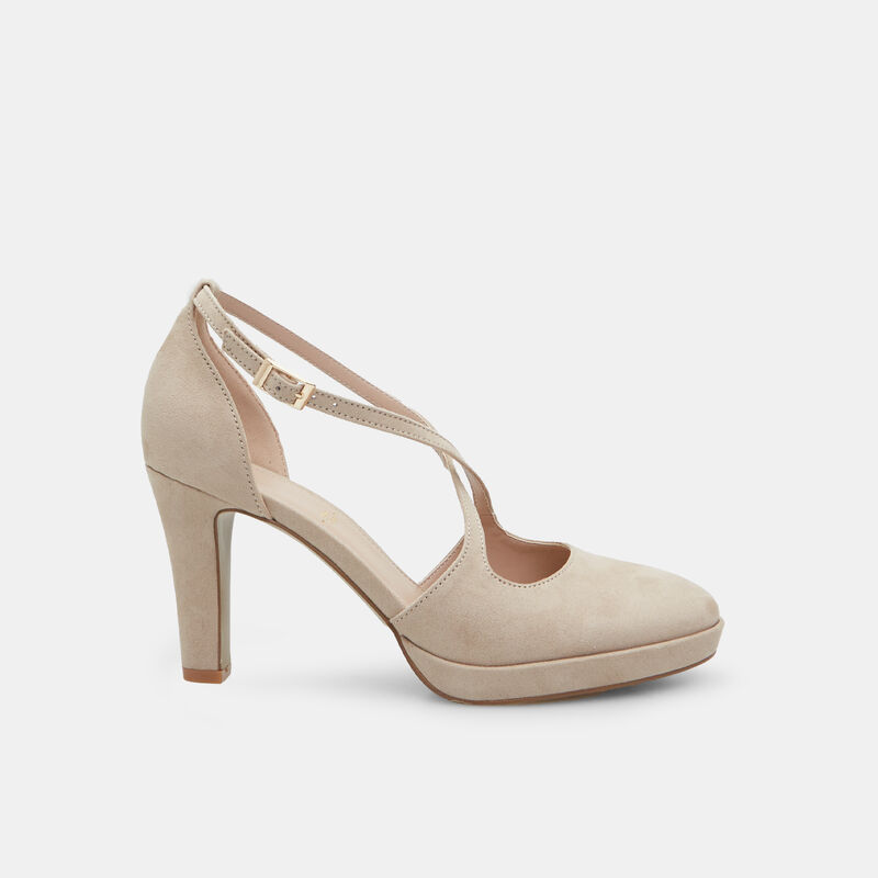 Damskie czółenka BATA z obcasem 9 cm i platformą 1,3 cm
