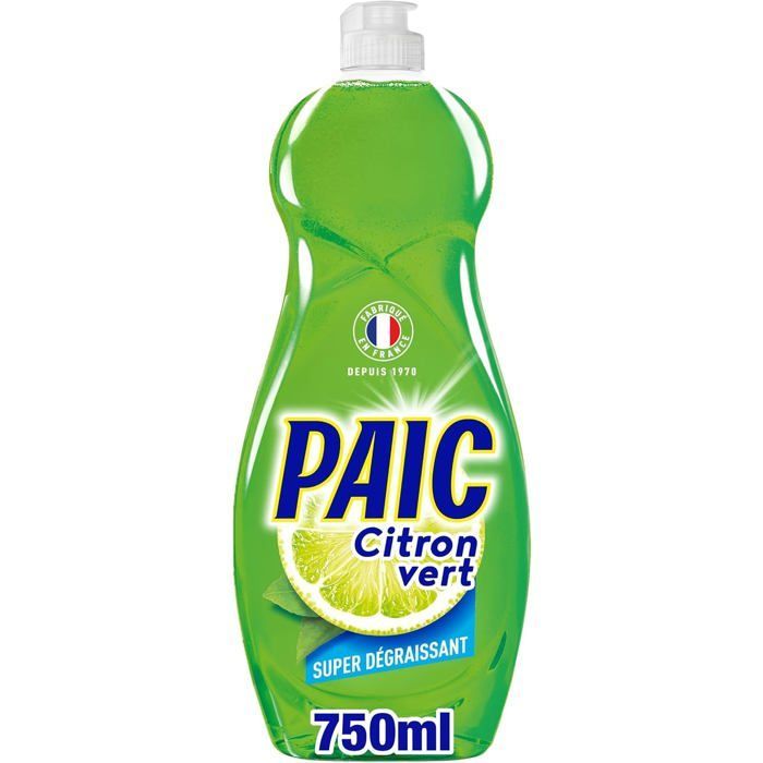 Detergente líquido para louça Paic Lima – Limpa – Desengordura – Tamanho família – 500ml – Pacote com 6 unidades