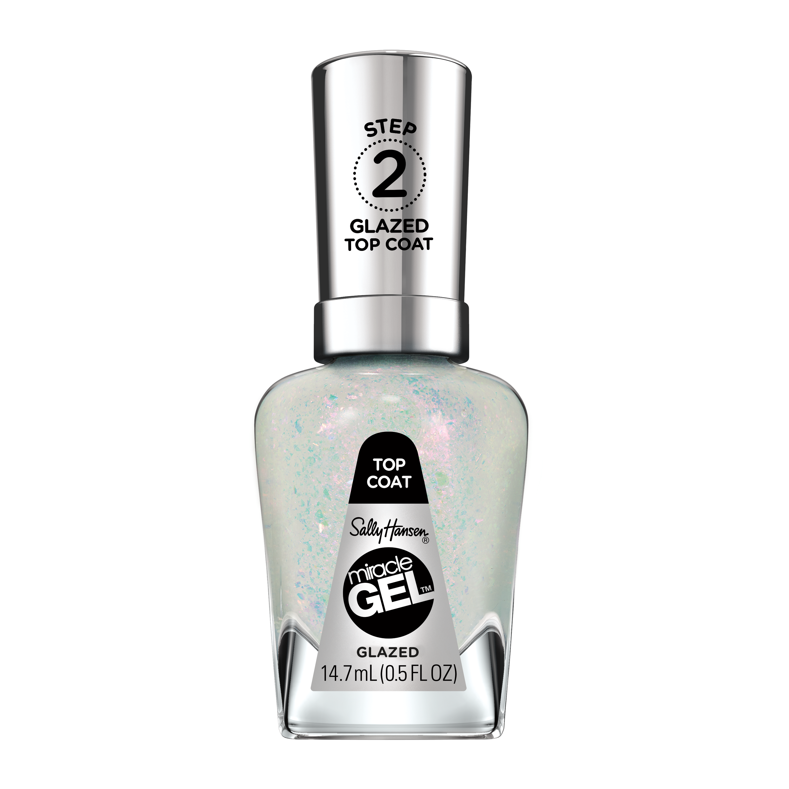 „Miracle Gel“ nagų lako viršutinis sluoksnis su glazūra Viršutiniai ir baziniai sluoksniai