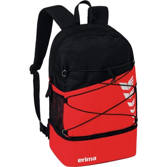 Mochila - ERIMA - Six Wing - Rojo/Negro - Talla única - Multideporte