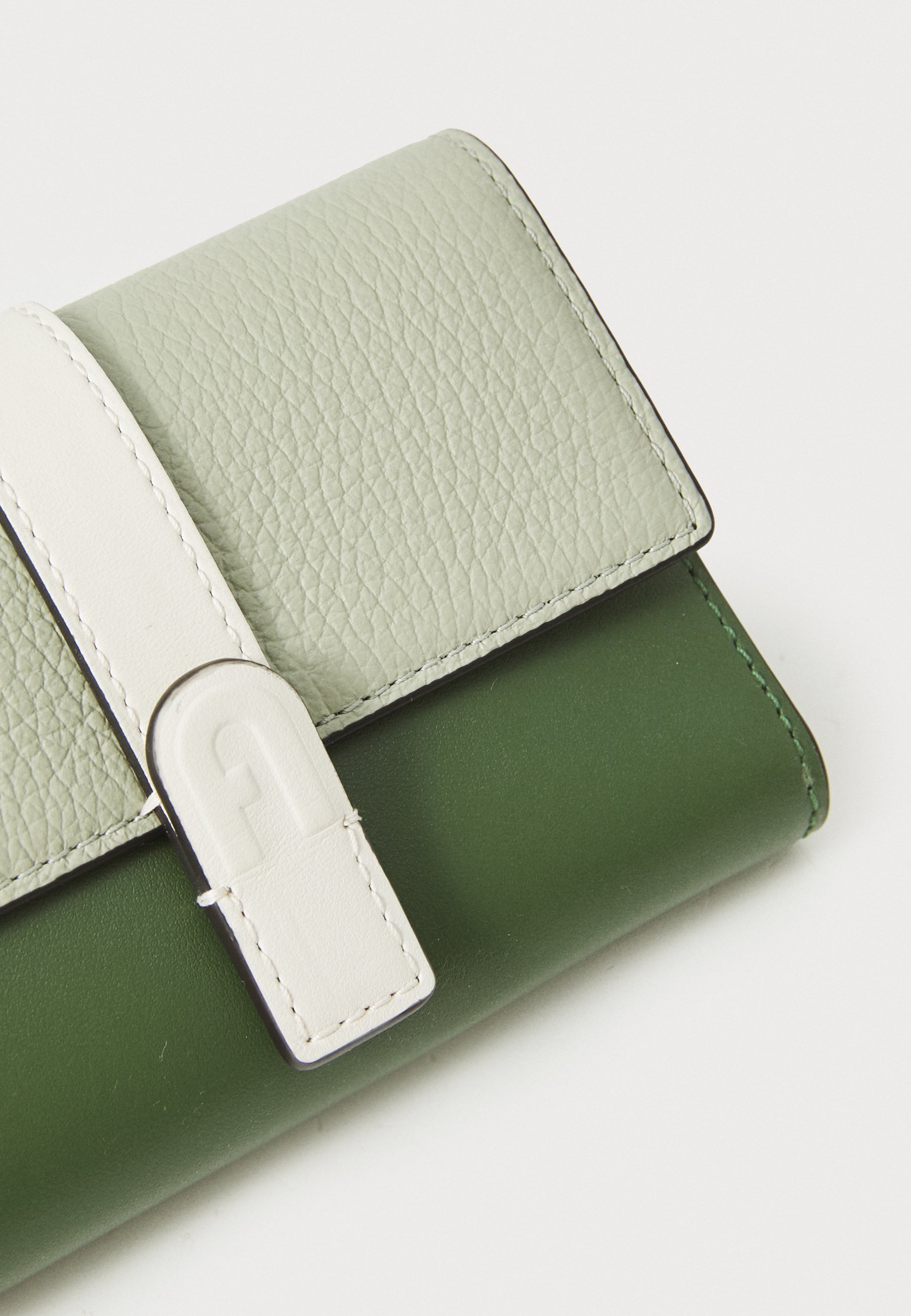 Furla GRAZIA COMPACT WALLET TRIFOLD - Carteira - light sálvia/oliva/panna
