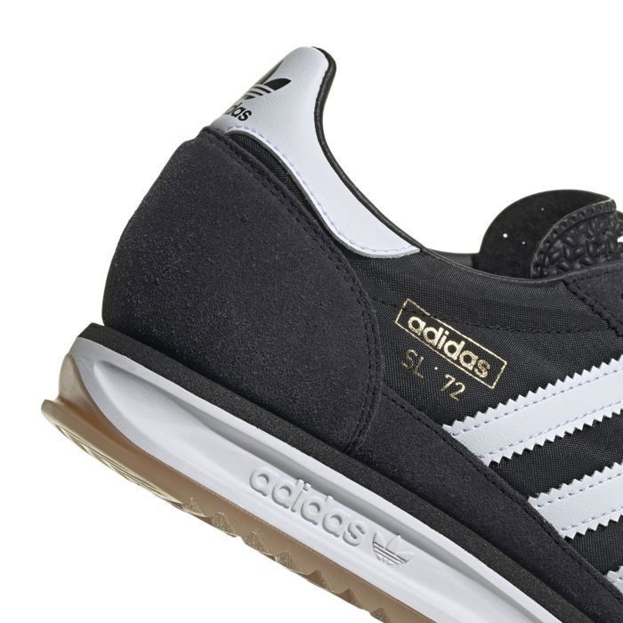 Sneaker - adidas - SL 72 - Leder - Schnürsenkel - Schwarz