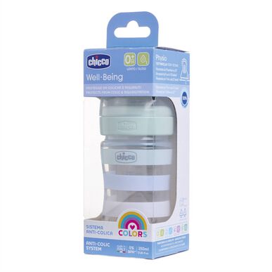 Biberón Chicco para bebé niño de 0 meses, 1 unidad.